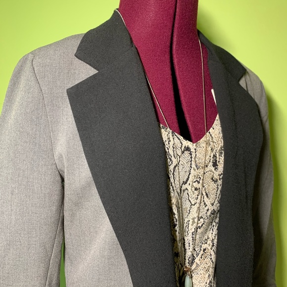 Aqua Grey/Black Style Blazer - Picture 7 of 14